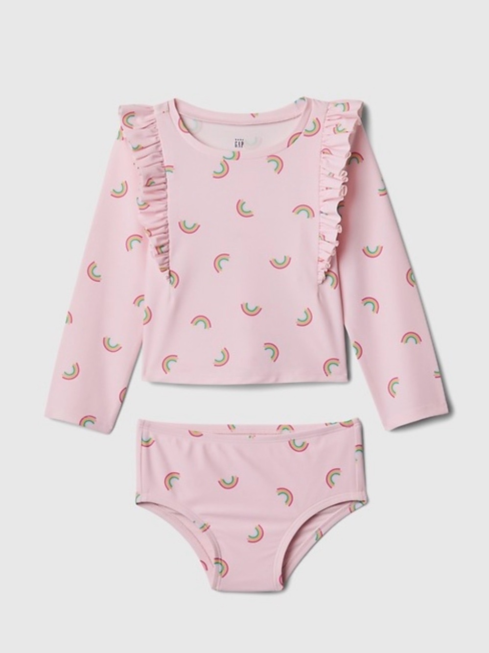 GAP Ruffle Rash Guard Rainbow Set